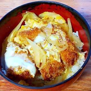 余ってる焼き鳥のたれで！かつ丼♪